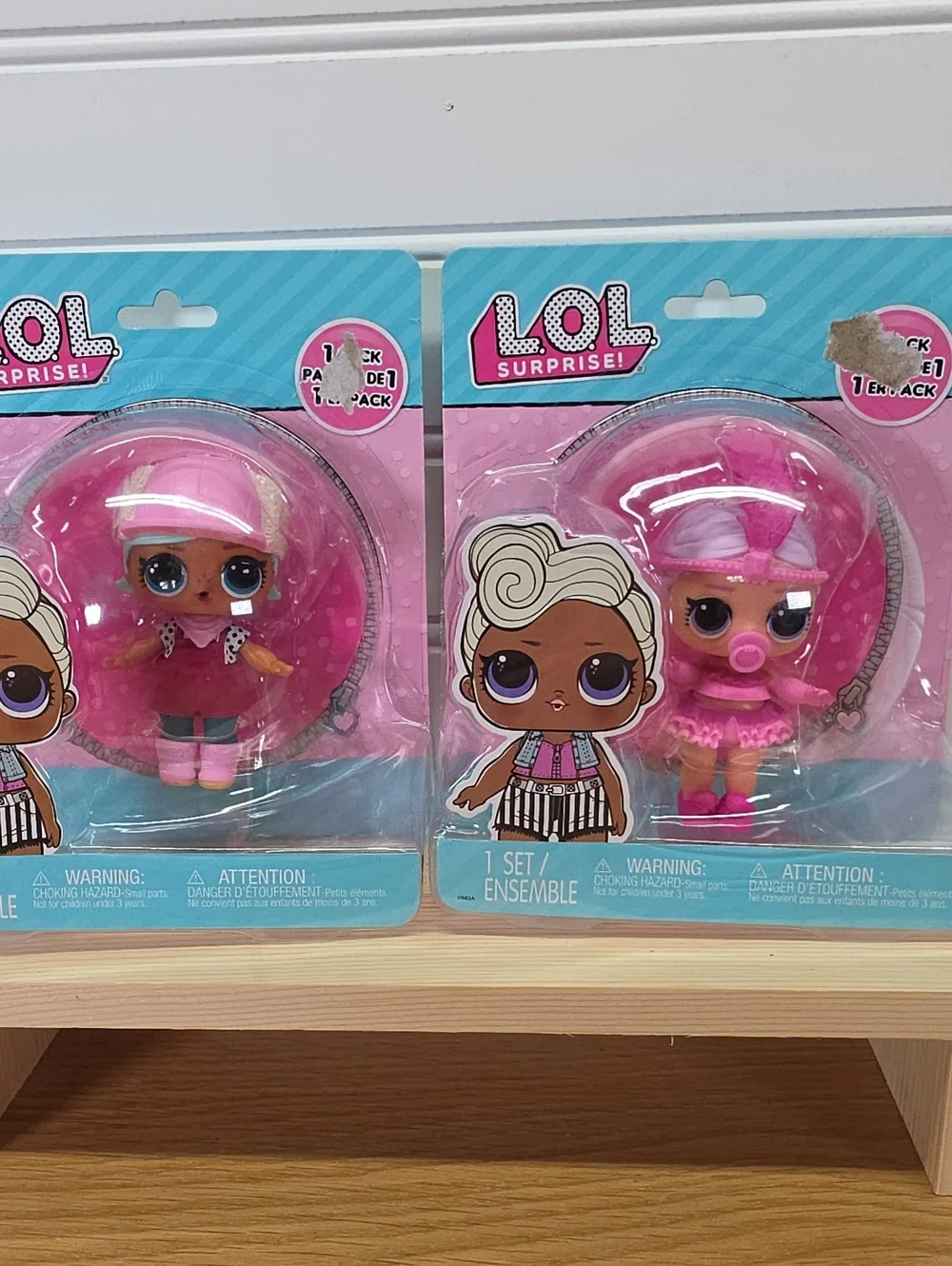 6 L.O.L. Surprise!  Dolls in Pink & Aqua Blister Packs NIP